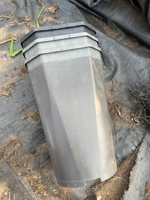 4 stuks lange vierkante kweekpotten 14 x 22 cm, Tuin en Terras, Bloempotten, Zo goed als nieuw, Kunststof, Binnen, Balkon, Tuin