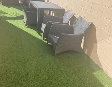 Complete set lounge set antraciet/grijs beschikbaar voor biedingen