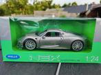 Porsche 918 Spyder 1/24 Welly, Ophalen of Verzenden, Zo goed als nieuw, Auto, Welly
