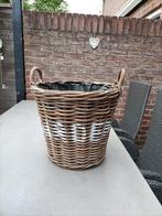 Grote rieten mand, Huis en Inrichting, Ophalen, Gebruikt, Mand, Rond