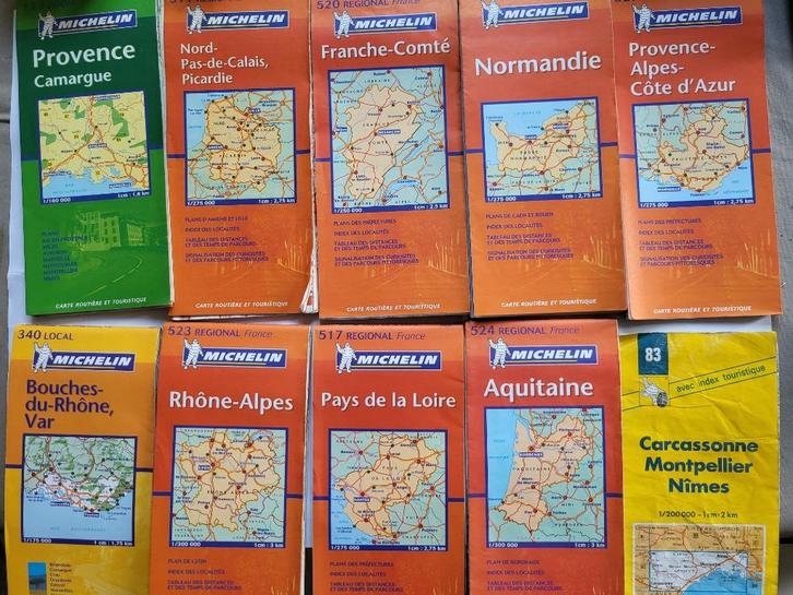 Kaarten: Frankrijk, lokaal, regionaal, Lyon en Parijs 6eur/p, Boeken, Atlassen en Landkaarten, Frankrijk, Ophalen of Verzenden