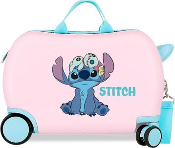 ABS Stitch Ride-On Kinderkoffer Roze - Gratis Verzending beschikbaar voor biedingen