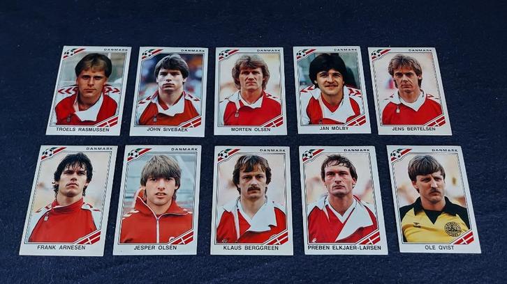 10 versch. Panini stickers voetbal ' WK Mexico 86 ', Verzamelen, Sportartikelen en Voetbal, Zo goed als nieuw, Poster, Plaatje of Sticker