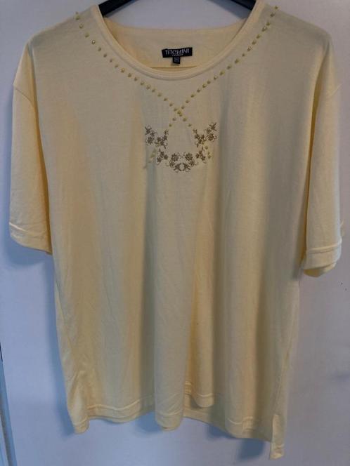 T-shirt femme jaune "Titchini" 2XL, Vêtements | Femmes, T-shirts, Comme neuf, Taille 46/48 (XL) ou plus grande, Jaune, Manches courtes