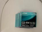 CD’s rewritable Nieuw 4 stuks, Informatique & Logiciels, Disques enregistrables, Enlèvement ou Envoi, Neuf, Cd, Réinscriptible