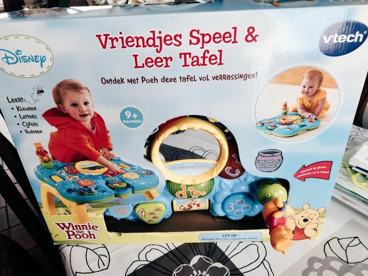 Speeltafel Winnie thé pooh, Kinderen en Baby's, Speelgoed | Vtech, Zo goed als nieuw, 6 maanden tot 2 jaar, Ophalen of Verzenden