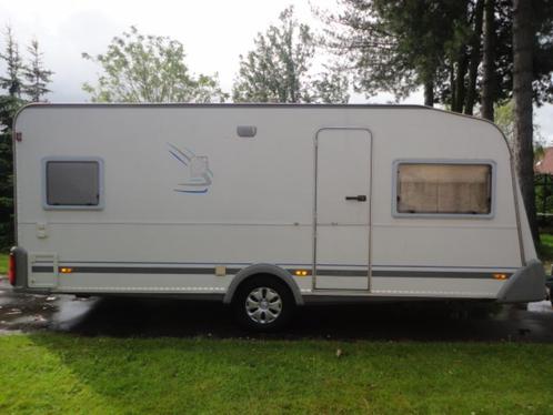 Knaus 500 Azur bj.2000, Caravans en Kamperen, Caravans, Particulier, tot en met 4, Rondzit, Knaus, Vast bed, 5 tot 6 meter, Douche