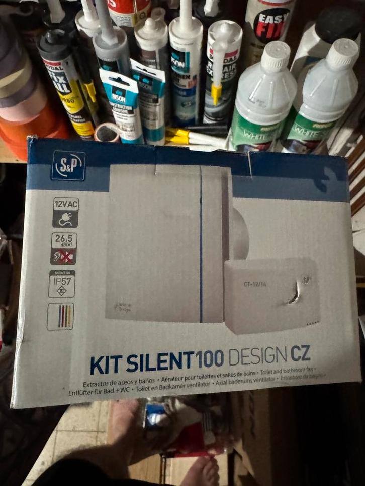 2x Soler & Palau Silent 100 DESIGN CZ – kit 12V – neufs, Bricolage & Construction, Ventilation & Extraction, Neuf, Enlèvement