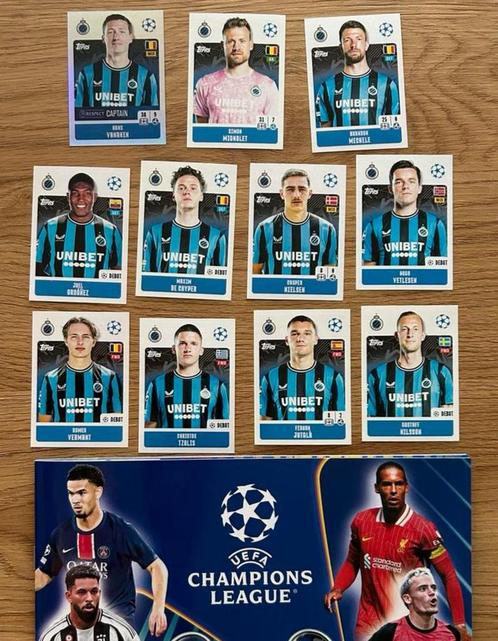 Champions league 2024/2025 Fc Brugge alle 11 stickers, Hobby en Vrije tijd, Stickers en Plaatjes, Nieuw, Meerdere stickers, Ophalen of Verzenden