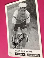 Wielerkaart 1966 team dr mann willy van neste signe, Ophalen of Verzenden, Zo goed als nieuw
