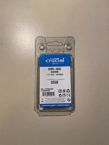 Crucial DDR5 32gb *CT32G56C46S5* nieuw - meerdere stuks beschikbaar voor biedingen
