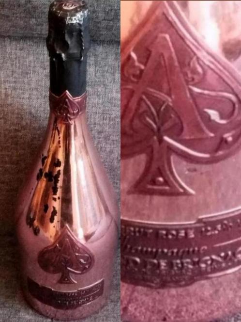 ✓Champagne ARMAND de BRIGNAC Rosé Brut ACE OF SPADES, Verzamelen, Wijnen, Zo goed als nieuw, Champagne, Frankrijk, Vol, Ophalen