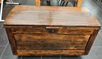 Antieke houten kist / salontafel / speelgoedkist, Huis en Inrichting, Ophalen, Gebruikt
