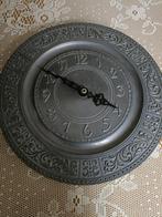 Prachtige vintage tinnen klok, Huis en Inrichting, Woonaccessoires | Klokken, Ophalen, Zo goed als nieuw, Analoog, Wandklok