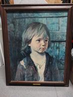 Vintage schilderij, Ophalen, Minder dan 50 cm, Gebruikt, 50 tot 75 cm