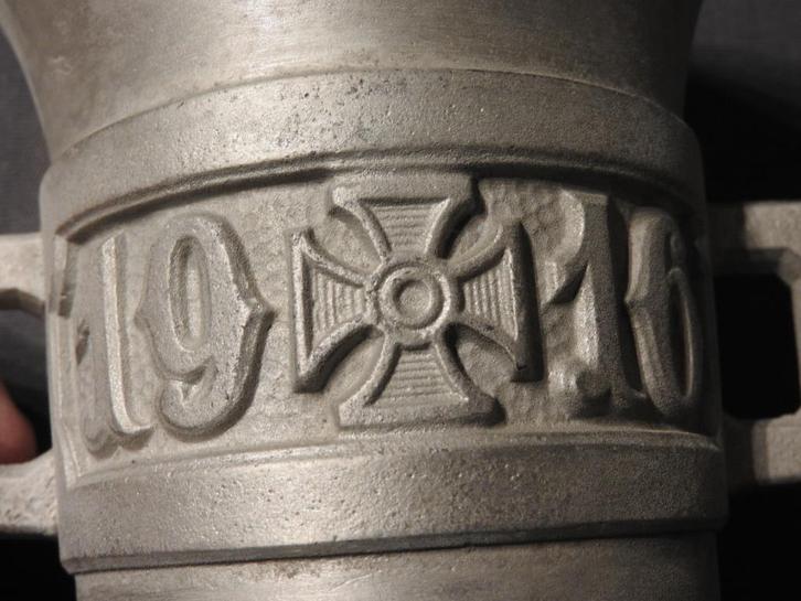1914-1916 originele Duitse patriottische mortier met stamper, Verzamelen, Militaria | Algemeen, Overige soorten, Overige typen