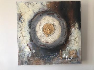Mooi schilderij op doek 50 x 50 cm - 5 cm - zeer goede staat beschikbaar voor biedingen