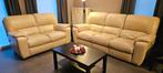 Leder Salon 3-zit met relax + 2-zit Chateau d'Ax, Huis en Inrichting, Ophalen, Gebruikt, Rechte bank, Modern