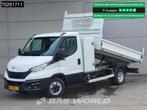 Iveco Daily 35C14 Open Laadbak met Kist Dubbellucht 3,5t Tre, Auto's, Stof, Gebruikt, Euro 6, Iveco