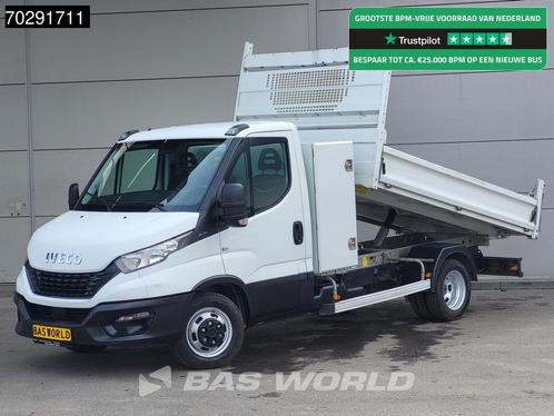 Iveco Daily 35C14 Open Laadbak met Kist Dubbellucht 3,5t Tre, Auto's, Bestelwagens en Lichte vracht, Bedrijf, Te koop, Airconditioning