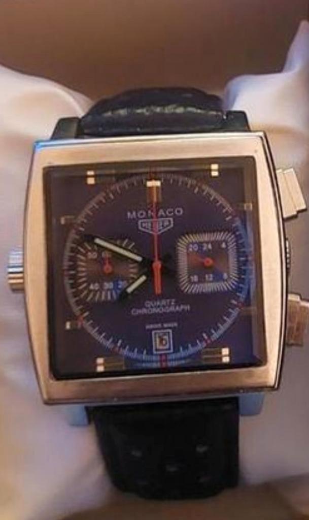 Tag Heuer Monaco polshorloge (nieuw) werkende chonograaf, Handtassen en Accessoires, Horloges | Heren, Nieuw, Polshorloge, TAG Heuer