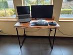 Bureau Acaciahout L110xB60 cm, Huis en Inrichting, Ophalen, Zo goed als nieuw, Bureau