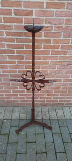 Smeedijzeren kandelaar, Antiek en Kunst, Ophalen of Verzenden