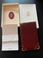 Porte feuillets Cartier, Handtassen en Accessoires, Portemonnees, Gebruikt, Overige kleuren, Leder, Ophalen