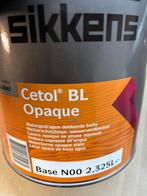 Sikkens cetol BL opaque zwartz dekkende beits(ral 9005) 2,5l, Ophalen of Verzenden, Nieuw, Acrylverf