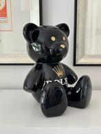 Teddybeer Zittend Hommage to Rolex Zwart 34cm Pop Art, Ophalen