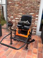 STATION BLACK MANGO COMPETITION D36 AVEC DOSSIER + CHARIOT, Watersport en Boten, Hengelsport | Algemeen, Ophalen, Gebruikt