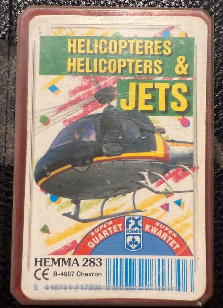 Kwartet “Helicopters & Jets”, Verzamelen, Speelkaarten, Jokers en Kwartetten, Gebruikt, Kwartet(ten), Ophalen of Verzenden