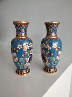 koppel cloisonne vaasjes vaas China Oosters, Antiek en Kunst, Ophalen of Verzenden