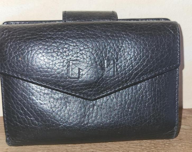 NATHAN-BAUME, portetefeuille multifonction cuir noir grainé, Bijoux, Sacs & Beauté, Porte-monnaie & Portefeuilles, Utilisé, Autres marques