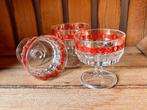 Set van 6 Italiaanse cocktailglazen vintage retro, Ophalen of Verzenden