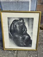 lithographie signe anto carte, Antiek en Kunst, Ophalen of Verzenden