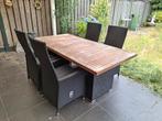 Tuinset tafel en stoelen, Tuin en Terras, Tuinsets en Loungesets, Ophalen, 4 zitplaatsen, Gebruikt, Tuinset