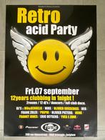 Poster Retro Acid in Fuse Brussel - 7 sept, Comme neuf, Enlèvement ou Envoi