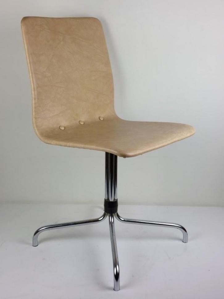 BRABANTIA stoel voor eetkamer of keuken in beige kunstleder, Huis en Inrichting, Stoelen, Zo goed als nieuw, Eén, Overige kleuren