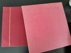 rood postzegelalbum met foedraal - 24 witte pagina's, Ophalen of Verzenden, Verzamelalbum