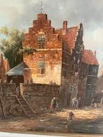 Schilderij C. Pottier in fraaie lijst, Antiek en Kunst, Ophalen