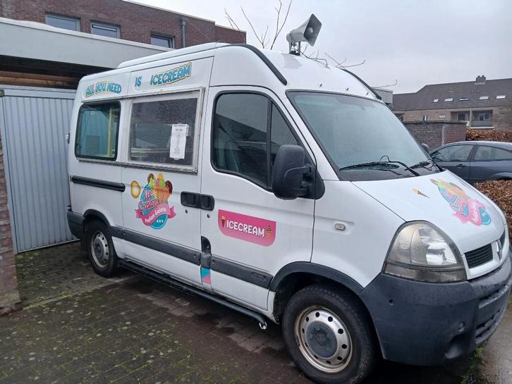 Ijswagen Renault Master, Auto's, Renault, Particulier, Master, ABS, Diesel, Euro 3, Overige carrosserie, 3 deurs, Handgeschakeld