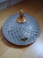 plafonnier cristal d'albret, Ophalen, Gebruikt, Metaal