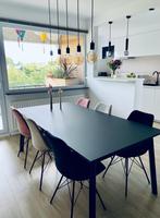 Zwarte eettafel voor 6-8 personen, Ophalen, Kunststof, 100 tot 150 cm, 200 cm of meer