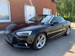 AUDI A5 2.0 HYBRIDE CABRIO/NAVI/LEDER/VIRTUAL COCKPIT/CAMERA, Automaat, Cabriolet, Start-stop-systeem, Zwart
