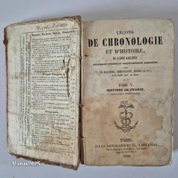Chronologie- en geschiedenislessen, 1846, 176 jaar, door de  beschikbaar voor biedingen