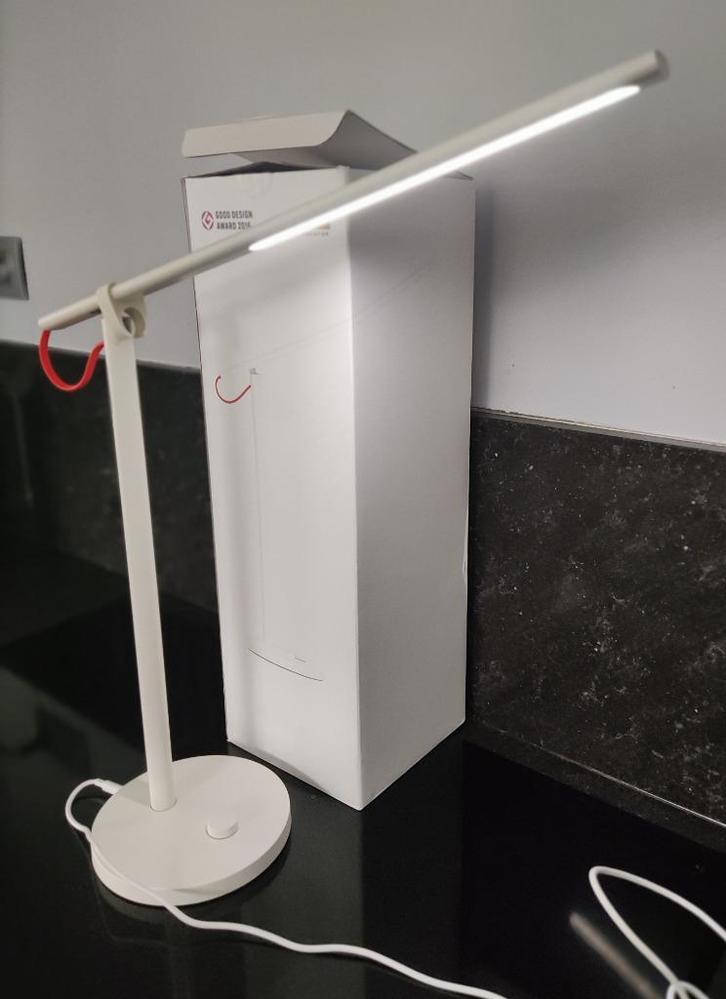 Bureaulamp Xiaomi Mi LED Desk Lamp 1S Metaal Wit 520 Lm, Huis en Inrichting, Lampen | Tafellampen, Zo goed als nieuw, Metaal, Ophalen of Verzenden