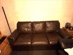 Natuzzi Zetel (3 zit), Huis en Inrichting, Ophalen, Donker bruin, Driepersoons, Leer