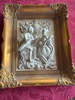 Bisquit porseleinen schilderij jaren 70, Antiek en Kunst, Ophalen of Verzenden