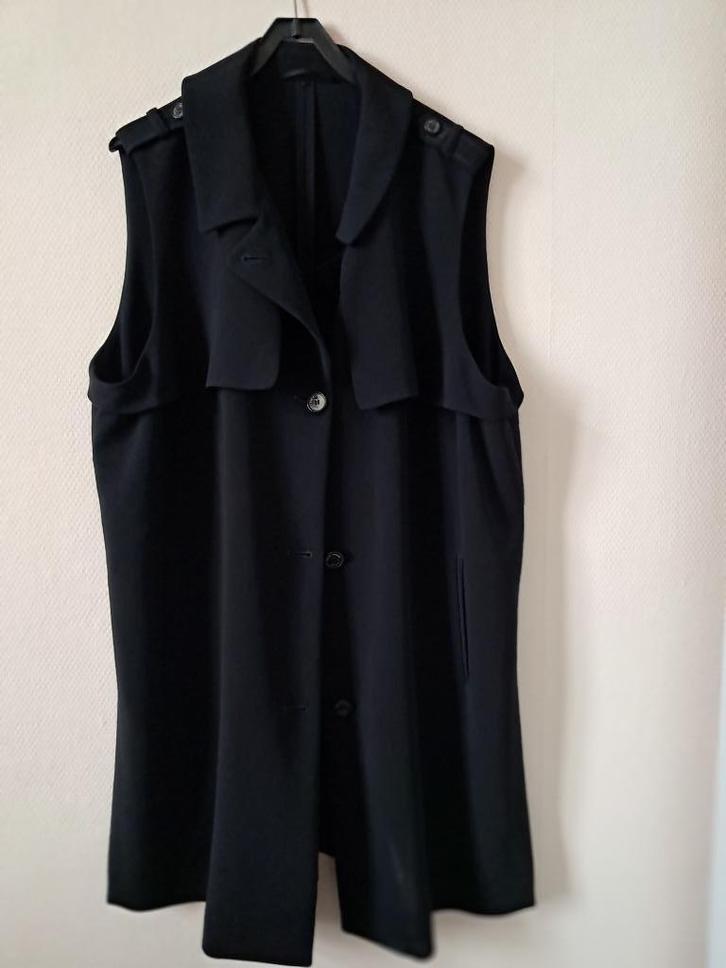zwarte jas Marina Rinaldi, Kleding | Dames, Jasjes, Kostuums en Pakken, Zo goed als nieuw, Jasje, Maat 42/44 (L), Zwart, Ophalen of Verzenden